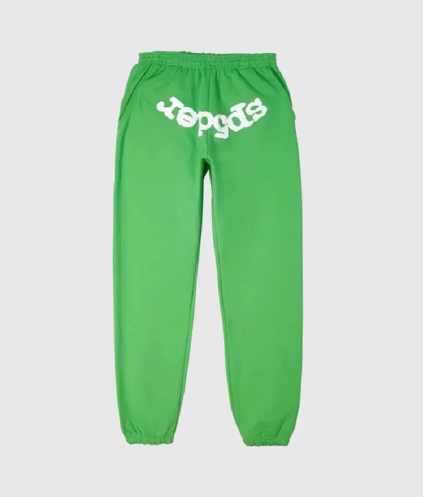 Green Sp5der Sweatpants 2