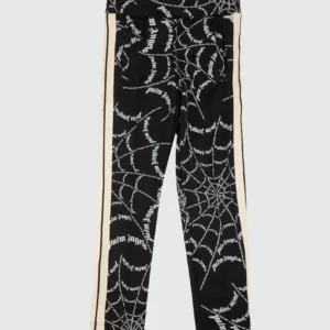 Palm Angels Spider Web Classic Track Sweatpant BlackOff White 2