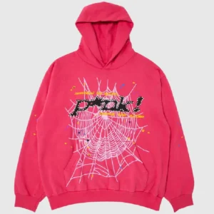 Sp5der Blak Pnk Logo Ogweb Hoodie Pink 2