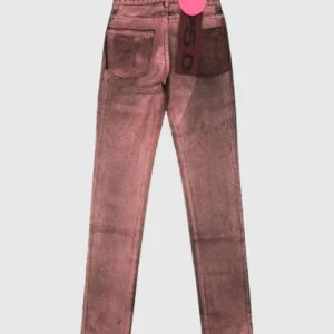 Sp5der x Levis Metallic Wash Jeans PinkBlack 1